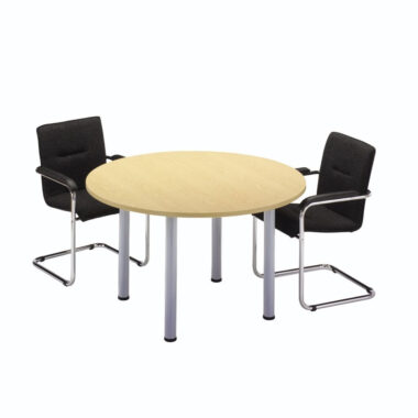 Circular Tubular Leg Meeting Table