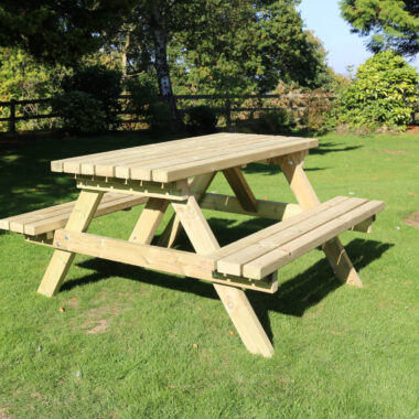 Heavy Duty Timber Picnic Bench